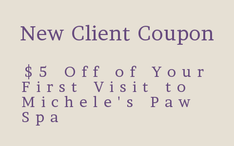 Coupon from Michele's Paw Spa